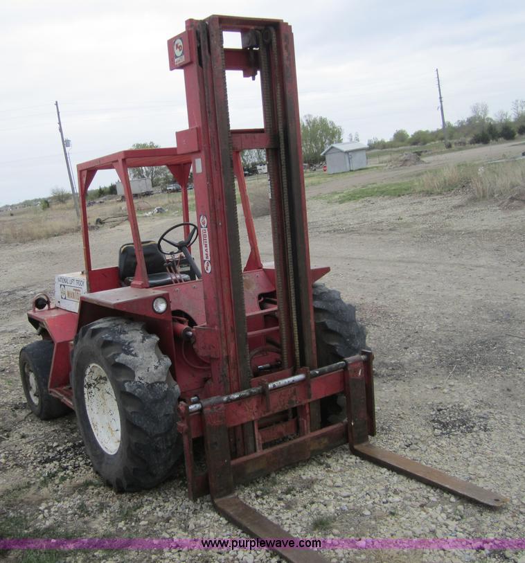 image for item 4379 1988 Manitou rough terrain forklift