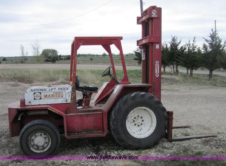 image for item 4379 1988 Manitou rough terrain forklift