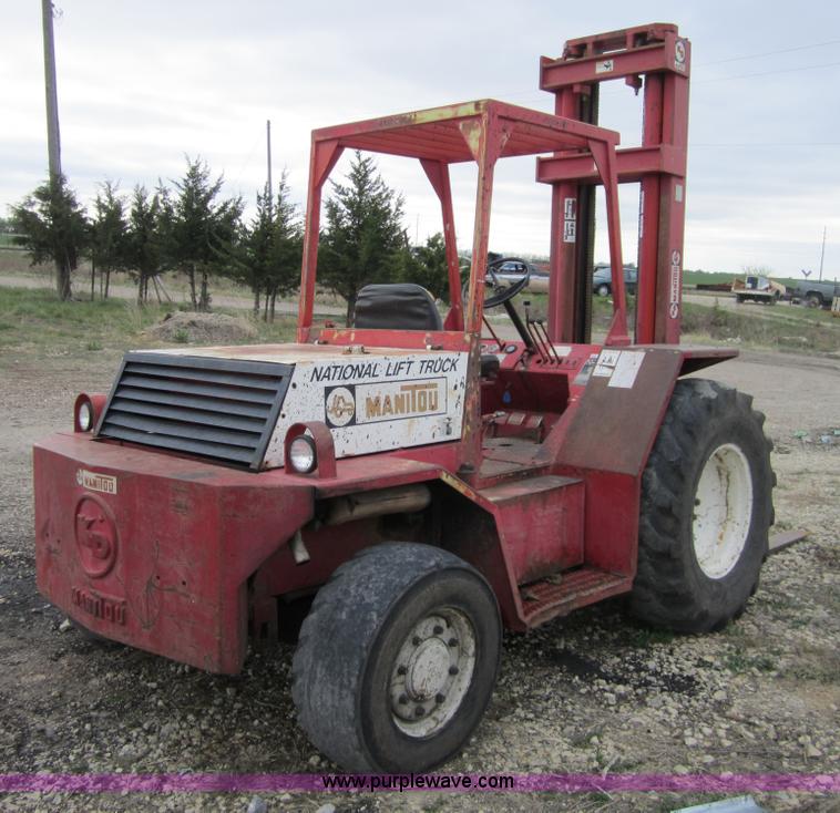image for item 4379 1988 Manitou rough terrain forklift