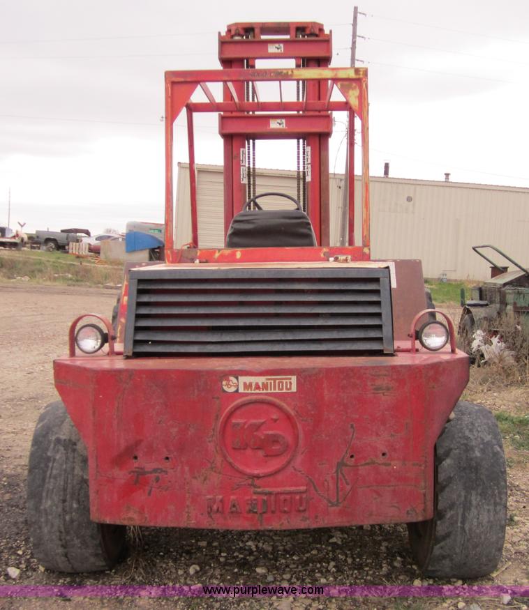 image for item 4379 1988 Manitou rough terrain forklift