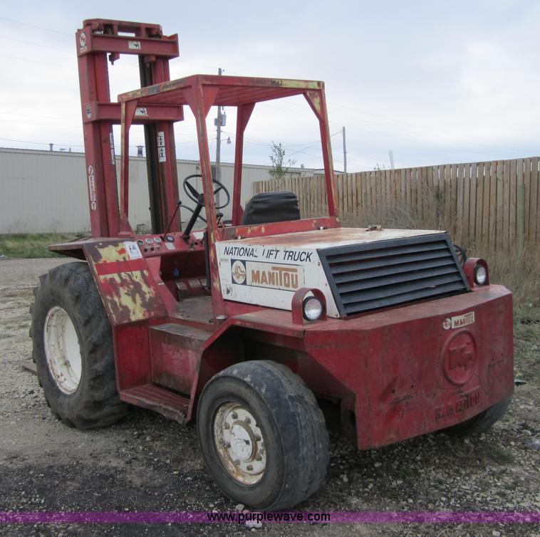 image for item 4379 1988 Manitou rough terrain forklift