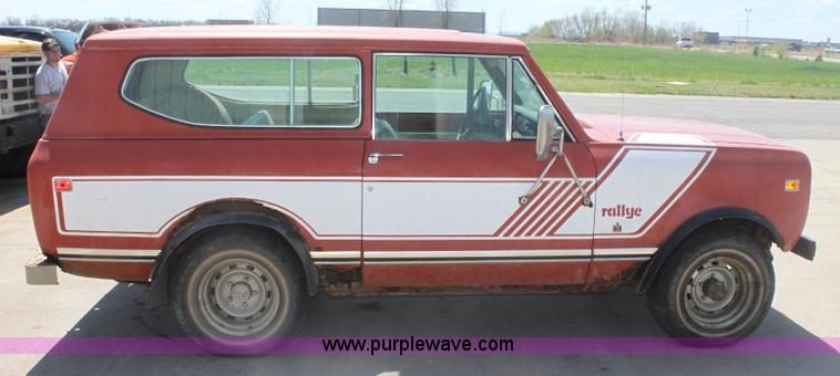 image for item 6080 1978 International Scout Rally SUV