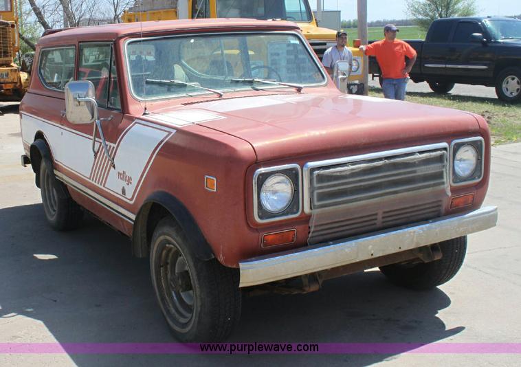 image for item 6080 1978 International Scout Rally SUV