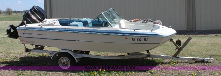 image for item 6082 1976 Invader Capri 16' open bow boat