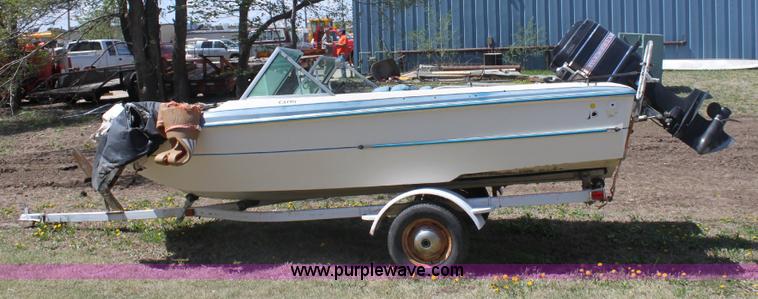 image for item 6082 1976 Invader Capri 16' open bow boat