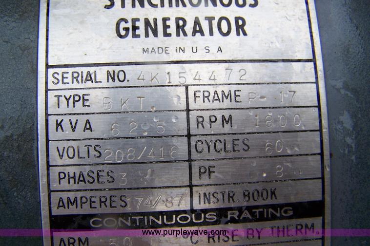 image for item 7475 Stationary Kohler power plant