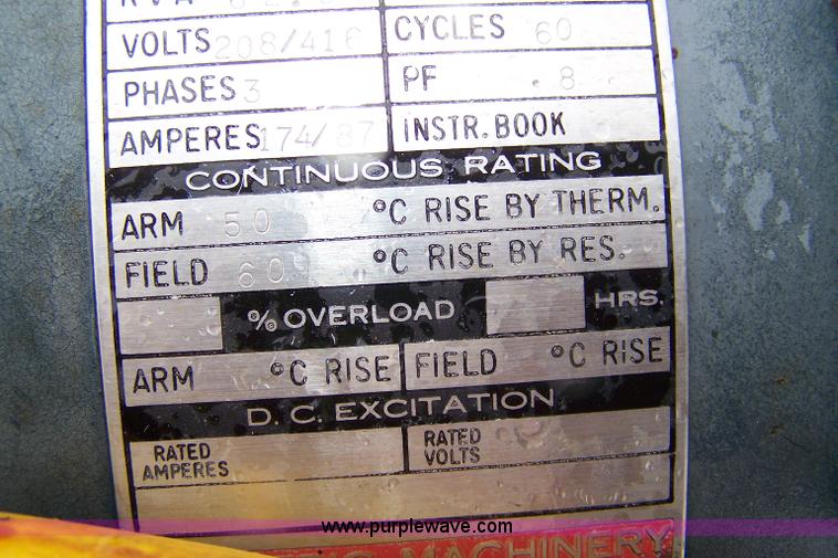 image for item 7475 Stationary Kohler power plant