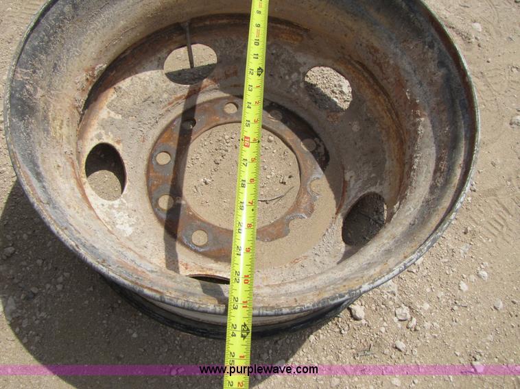 image for item 9000 (8) 22.5" truck wheels