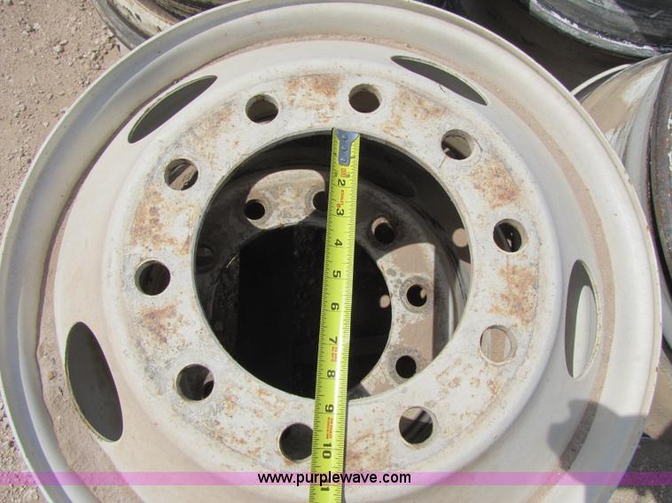 image for item 9000 (8) 22.5" truck wheels