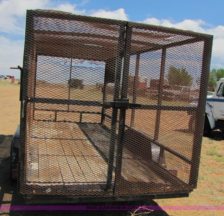 image for item 3445 16' enclosed mesh trailer