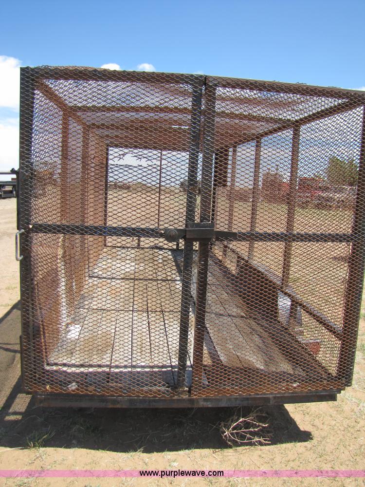 image for item 3445 16' enclosed mesh trailer
