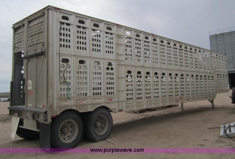 image for item 6423 1995 Barrett 50' straight deck hog trailer