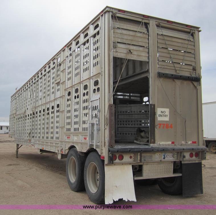 image for item 6423 1995 Barrett 50' straight deck hog trailer