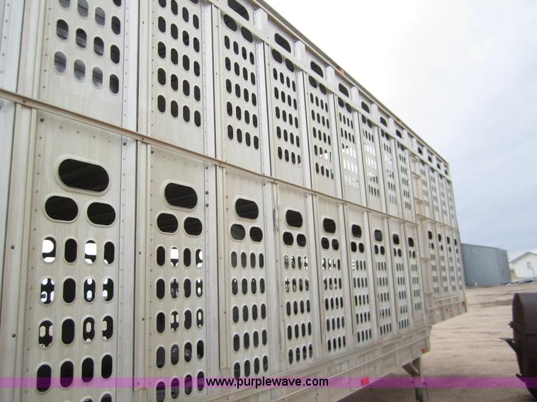 image for item 6423 1995 Barrett 50' straight deck hog trailer