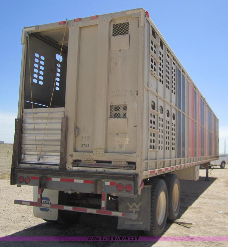 image for item 6473 1995 Wilson 53' straight deck hog trailer