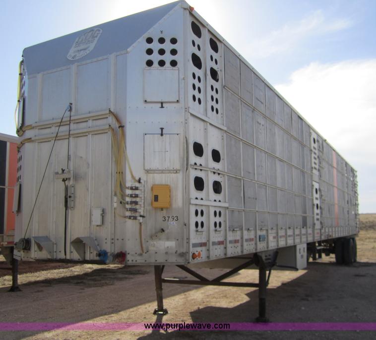 image for item 6477 1996 Merritt 53' straight deck hog trailer