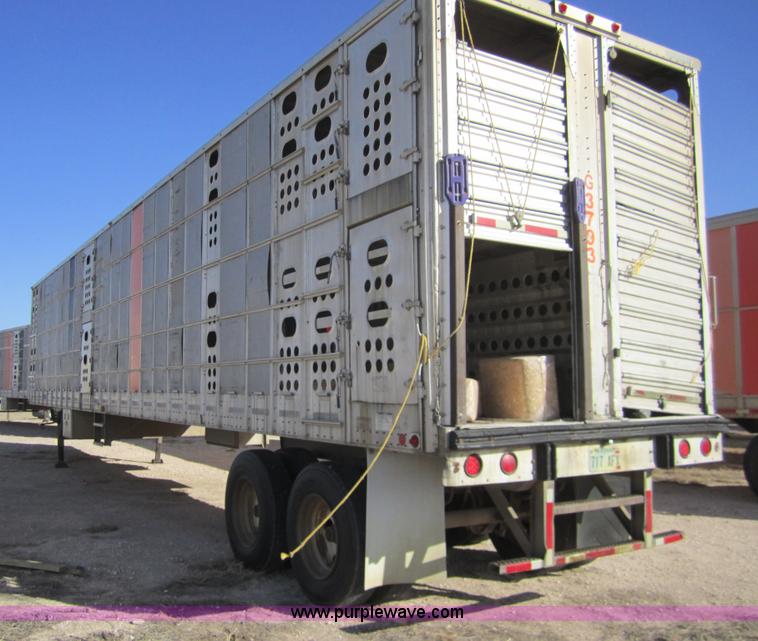 image for item 6477 1996 Merritt 53' straight deck hog trailer