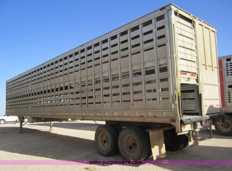 image for item 6480 1995 Barrett 53' straight deck hog trailer