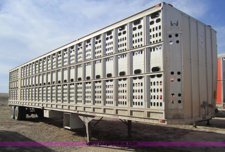 image for item 6481 1995 Barrett 53' straight deck hog trailer