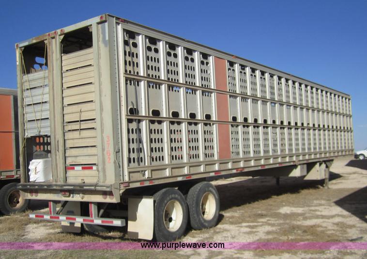 image for item 6481 1995 Barrett 53' straight deck hog trailer