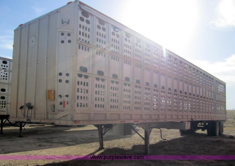 image for item 6481 1995 Barrett 53' straight deck hog trailer