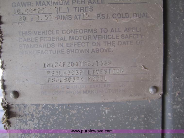 image for item 6482 1996 Wilson 53' straight deck hog trailer