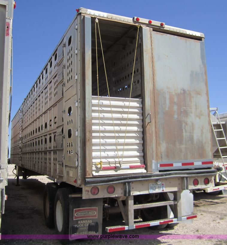 image for item 6483 1997 Merritt 53' straight deck hog trailer