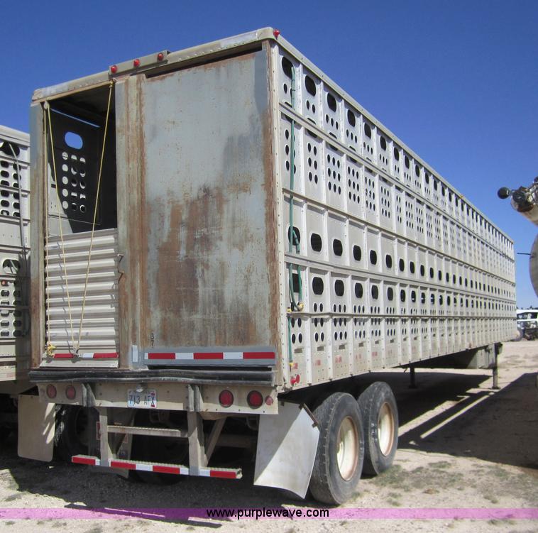 image for item 6483 1997 Merritt 53' straight deck hog trailer