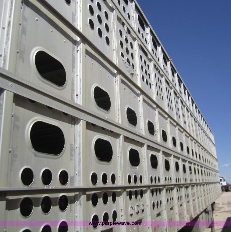 image for item 6483 1997 Merritt 53' straight deck hog trailer