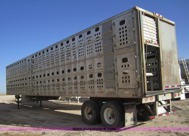 image for item 6483 1997 Merritt 53' straight deck hog trailer