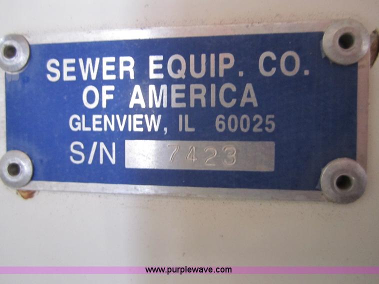 image for item 2971 Sewer Equipment of America 444 rodder