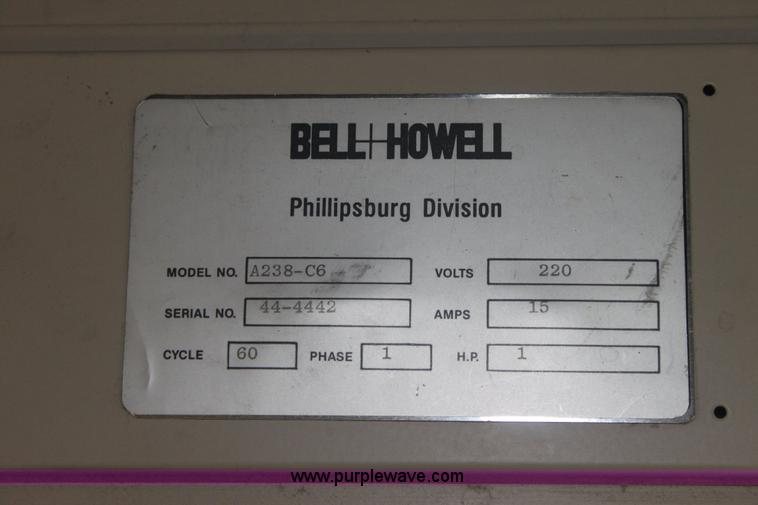 image for item 6115 Bell & Howell Phillipsburg inserting machine