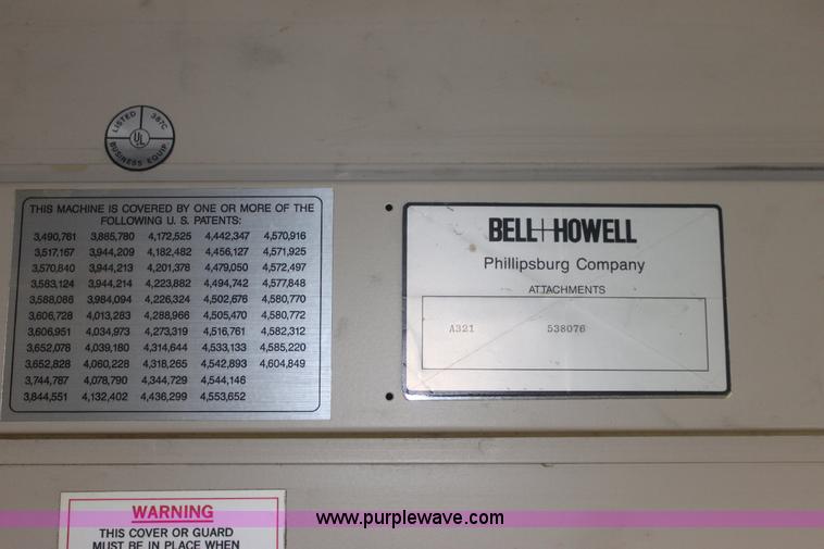 image for item 6115 Bell & Howell Phillipsburg inserting machine