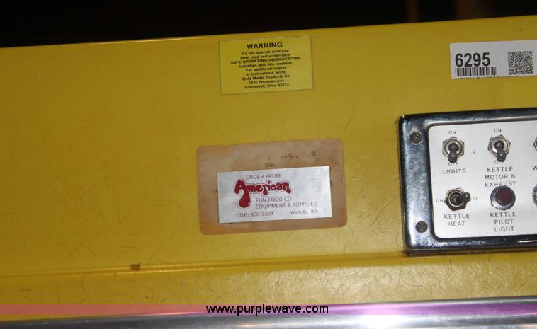 image for item 6295 Whiz Bang popcorn machine