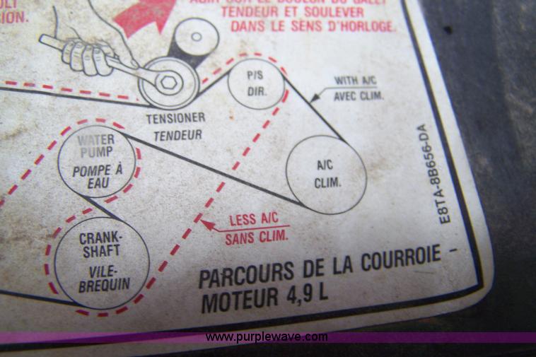 image for item 7342 1990 Ford F150 Custom extended cab pickup truck