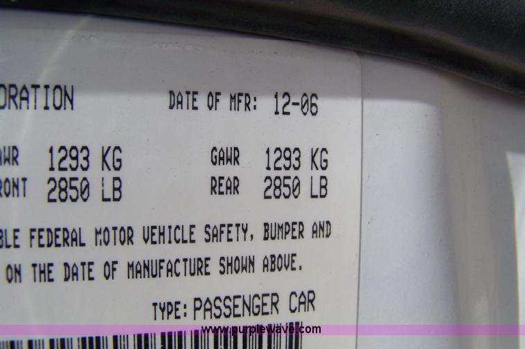 image for item 7465 2007 Dodge Charger Police