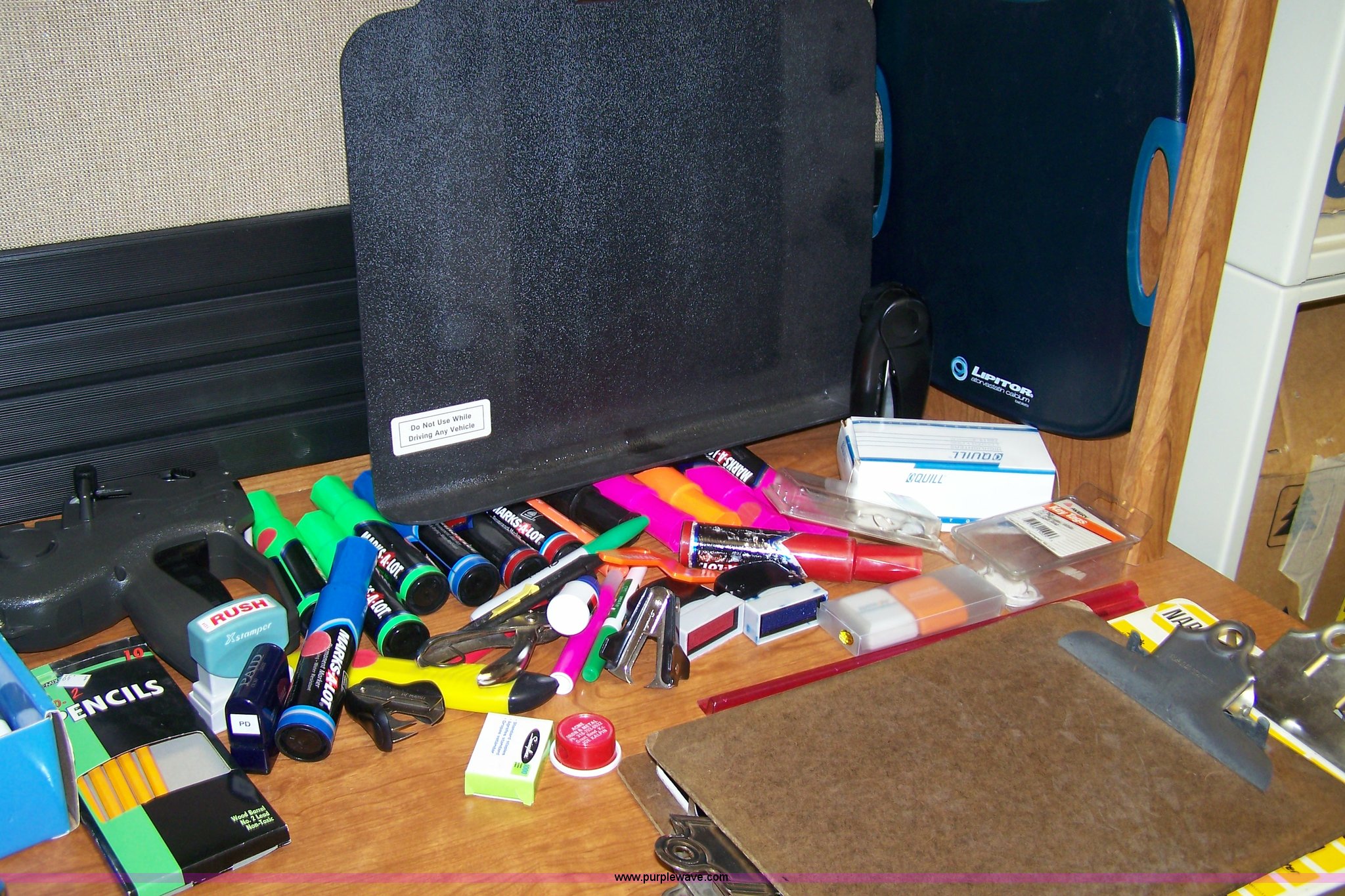 Assorted office supplies in Hays, KS Item 7484 sold Purple Wave