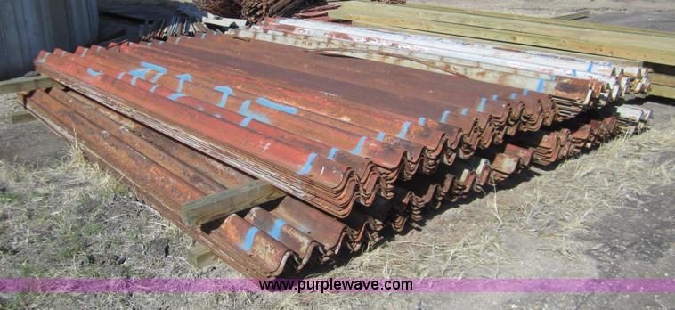 image for item 3108 Approximately 200 pieces of 13' guard rail