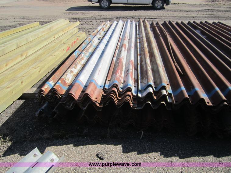 image for item 3108 Approximately 200 pieces of 13' guard rail