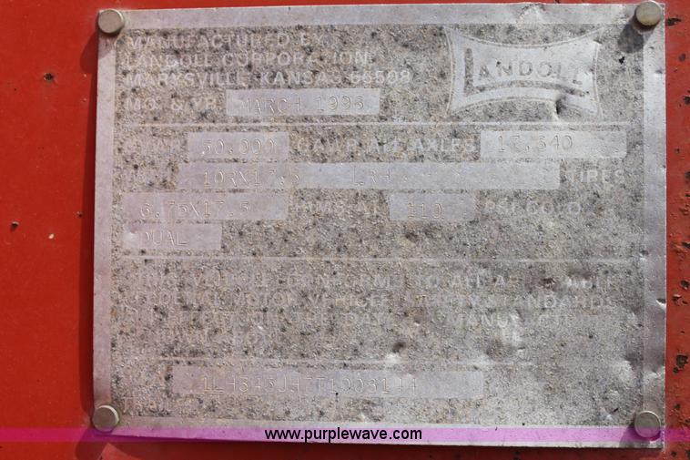 image for item 6292 1996 Landoll 345-31 trailer