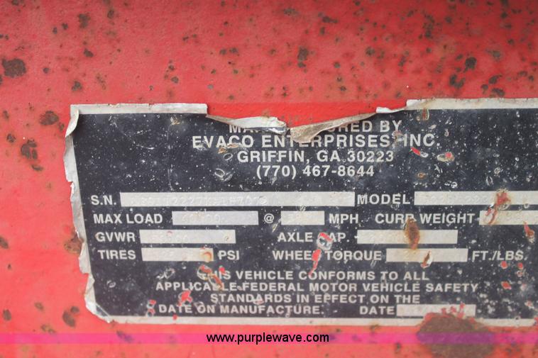 image for item 6322 1999 Evaco Superline trailer
