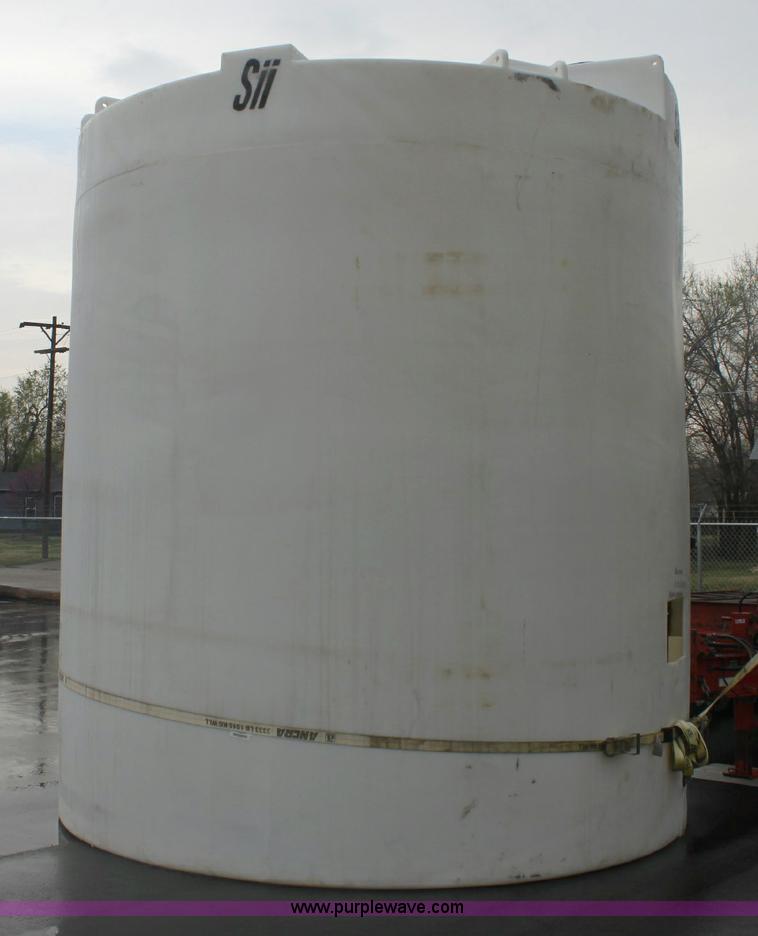 image for item 6323 10,000 gallon plastic salt brine tank
