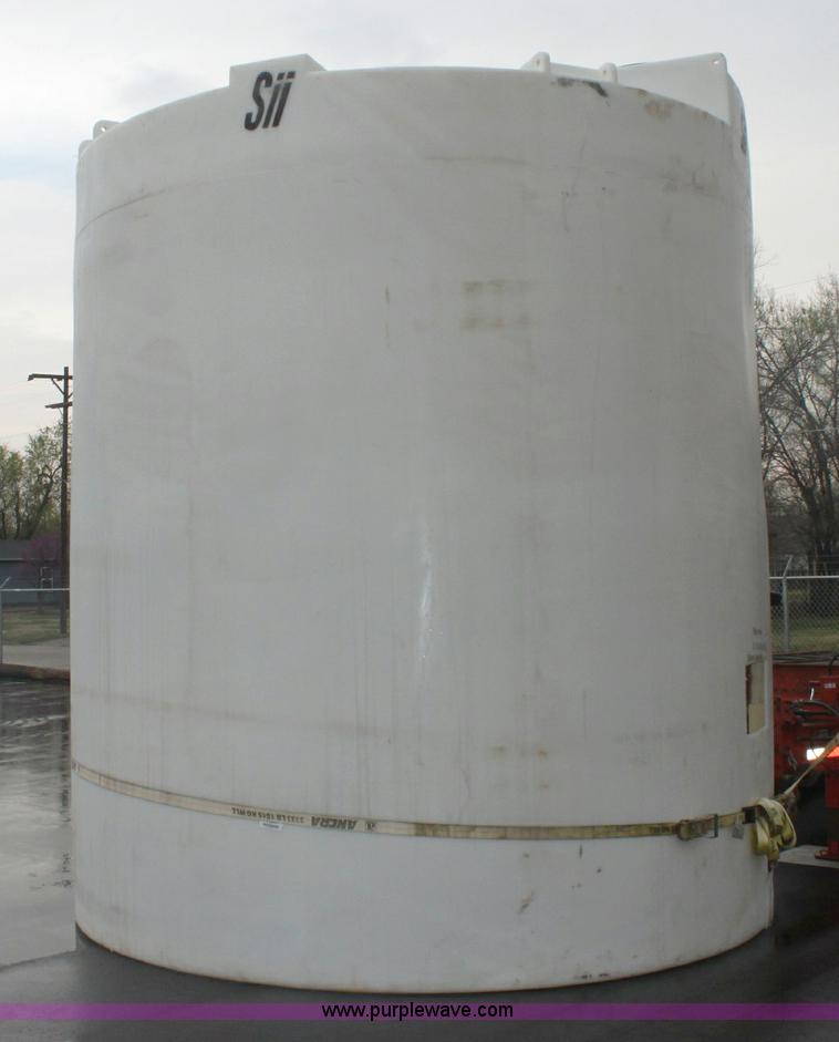 image for item 6323 10,000 gallon plastic salt brine tank