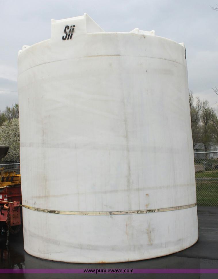 image for item 6323 10,000 gallon plastic salt brine tank