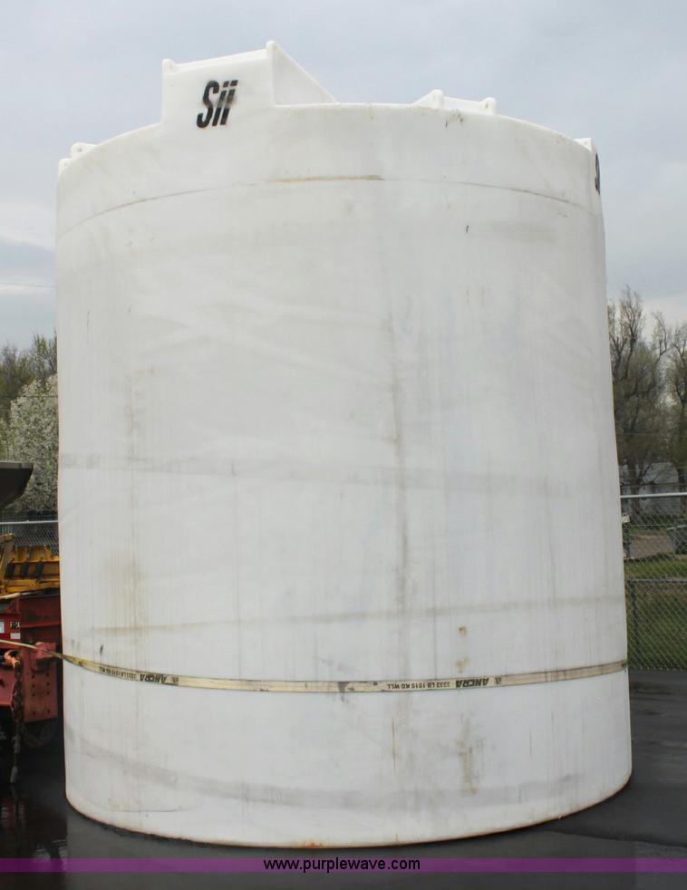 image for item 6323 10,000 gallon plastic salt brine tank