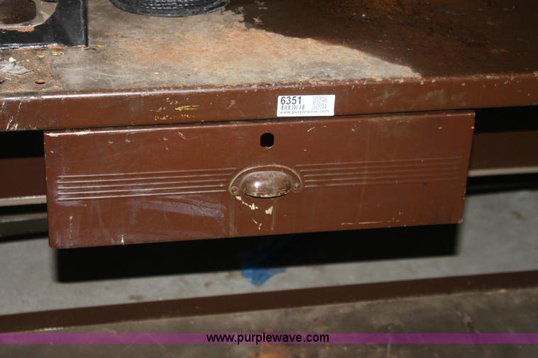 image for item 6351 6' steel work bench with drawer
