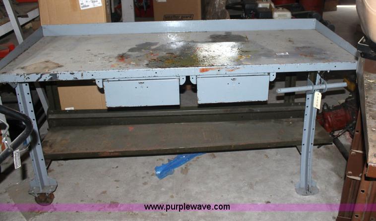 image for item 6352 6' steel work bench with drawer