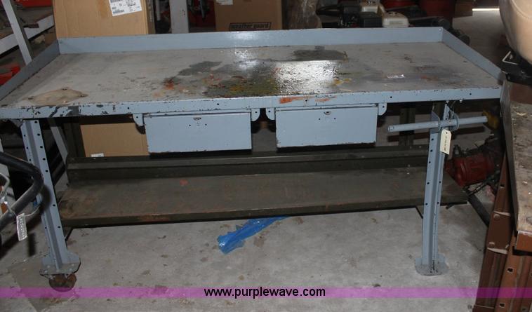 image for item 6352 6' steel work bench with drawer