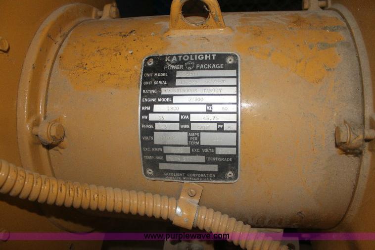 image for item 6362 1990 Katolight M35FPH4 generator