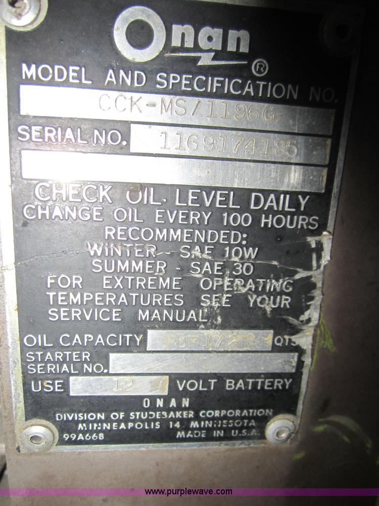 image for item 6432 1969 Miller 200 amp welder/generator